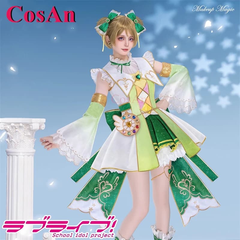 CosAn Anime LoveLive Koizumi Hanayo Cosplay Costumes Makeup Magic Awakening Sweet Nifty Dress Halloween Role Play Clothing S-XL