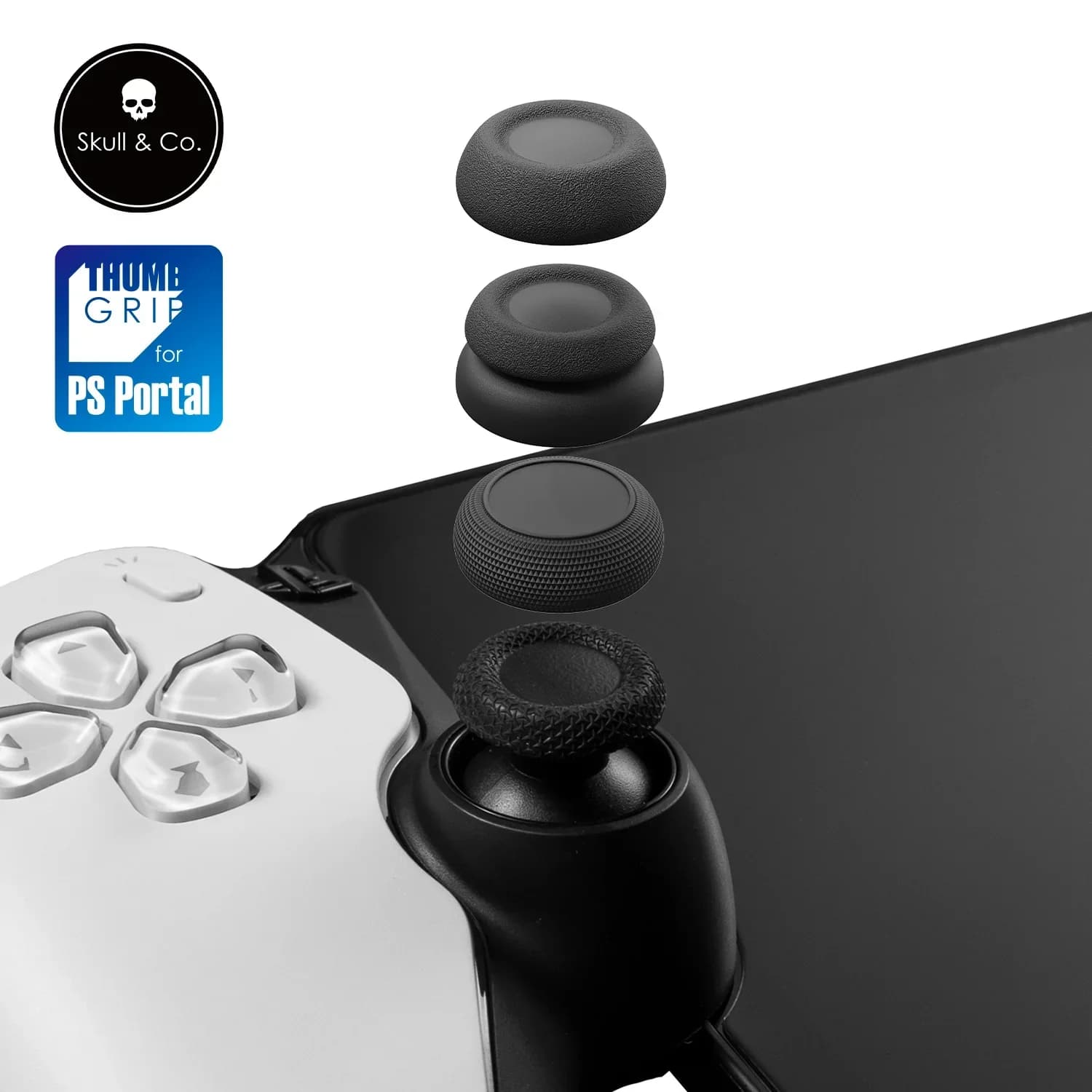 Skull & Co. Joystick Cap Thumb Grip Set FPS CQC Thumbstick Cover for PS Portal PlayStation Portal