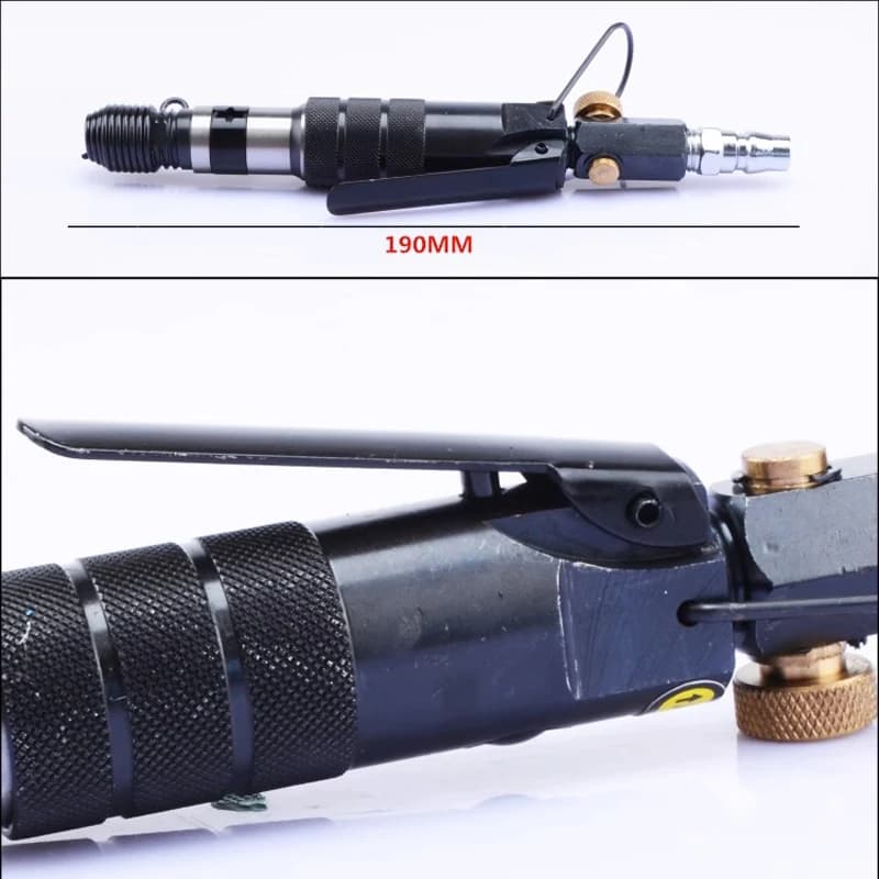 Pneumatic Straight Riveter GB827 Air Riveting Tool Aluminum Nameplate Solid Semi Tubular Knurled Wind Hitter With 8Pcs Head