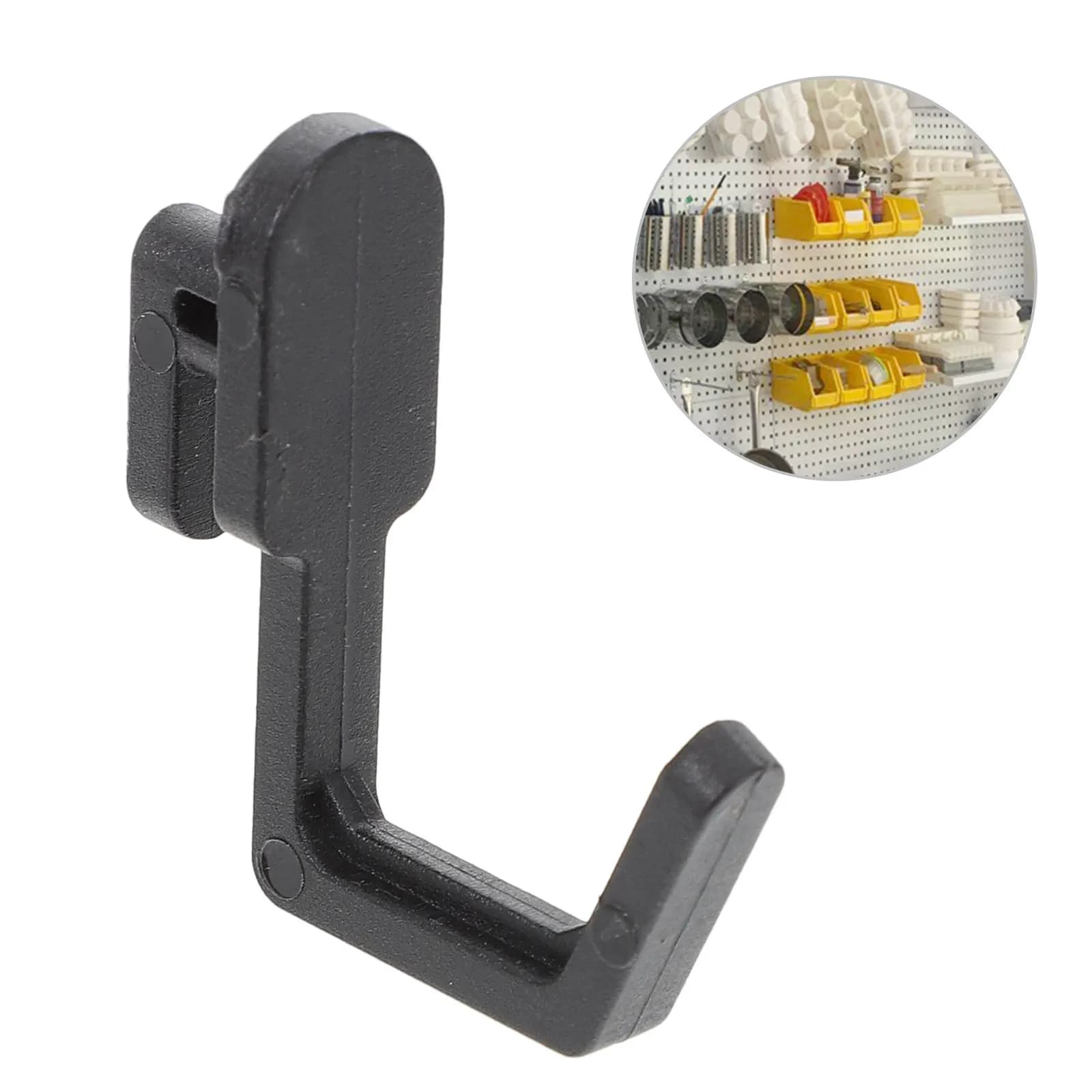 Gancio per espositori da 20 pezzi per pannelli forati, gancio in plastica robusto e resistente, perfetto per appendere scaffali in officina, organizer da garage
