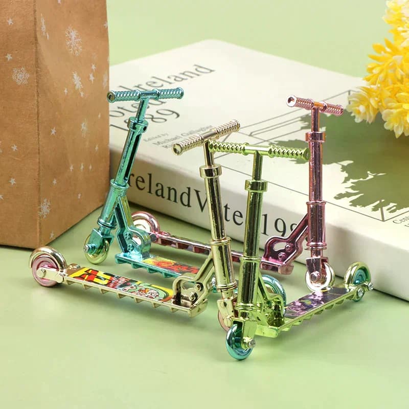 Mini Scooter Child Educational Toy Finger Scooter Bike Skateboard Fingerboard