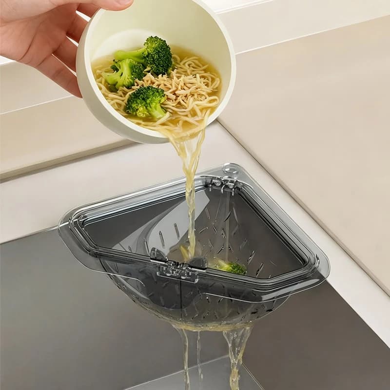 Cestello Magnetico per Scarico Lavello, Filtro a Parete per Rifiuti Alimentari, Cestello per Pulizia e Raccolta Residui in Cucina