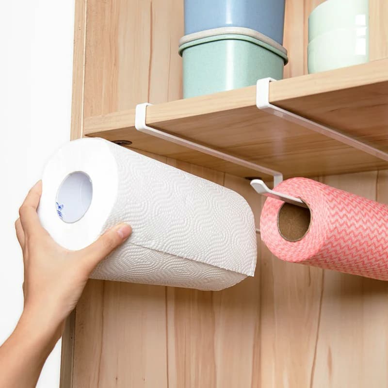 Di ferro In Metallo Da Cucina Rotolo di Supporti Per La Carta Bagno Rotolo di Carta Igienica Rastrelliere Appeso Rastrelliera Porta Asciugamano Rastrelliere Titolari dei Tessuti Accessori Per la Cucina
