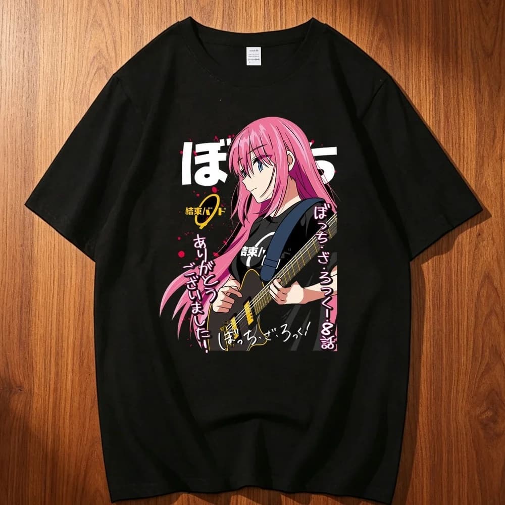 Bocchi the Rock cotton shirt men Digital Retro Comfortable Y2k Gothic shirt Comfortable harajuku Pop Culture anime Graphic