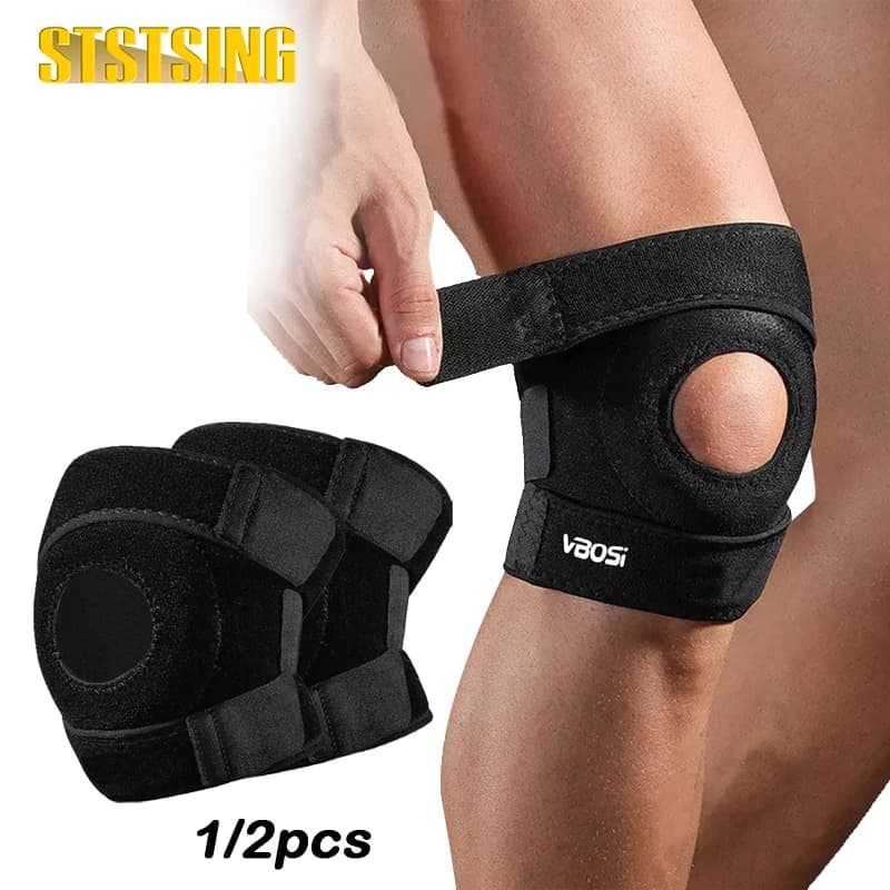 Supporti per Ginocchio 1/2 Pezzi, Fascette di Supporto Doppie per Tendine Rotulee con Cuscinetto in Gel per Artrite, Tendinite, per Donne e Uomini