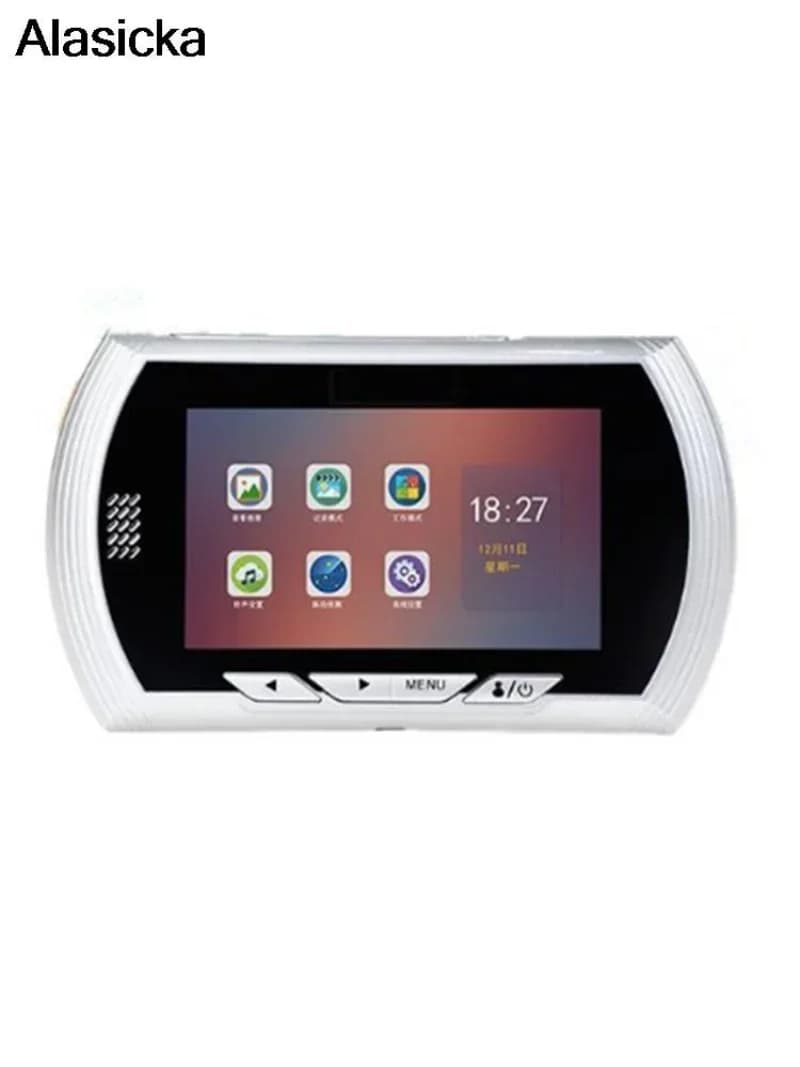 Campanello da 4,5 pollici Stazione porta digitale intelligente Telecamera Porta Occhio Registrazione video Spioncino Visualizzatore Campanello per visione notturna a infrarossi