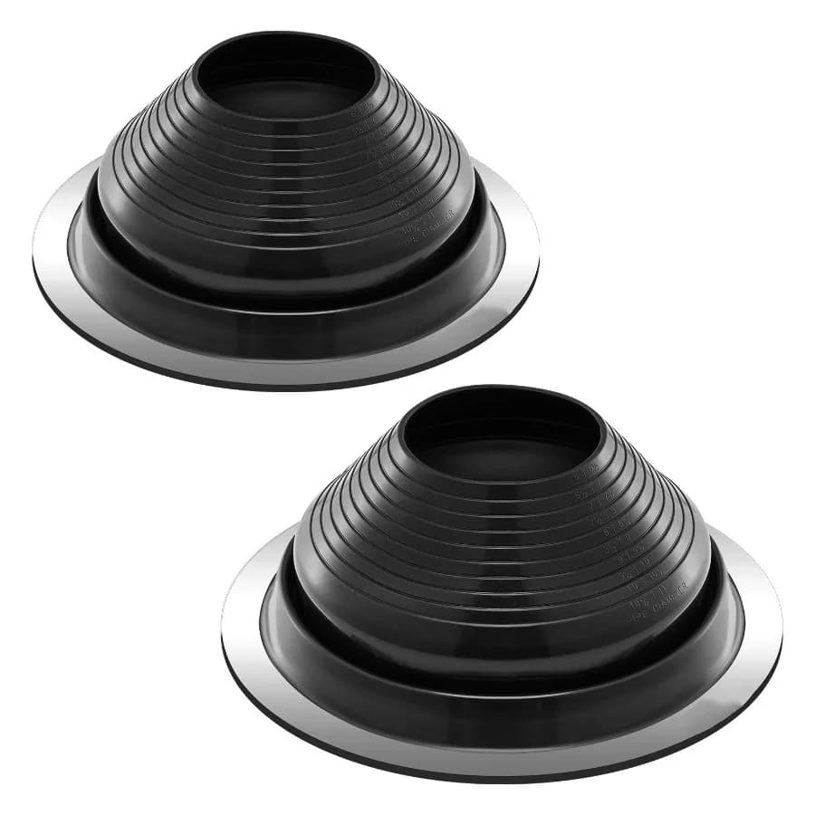 2 Pcs Roof Pipe Flashing Boots Fit Pipe OD 6 to 11 Flexible EPDM Roofing Jack Pipe Flashing High Temp -67 to 212 F Endurable Ro