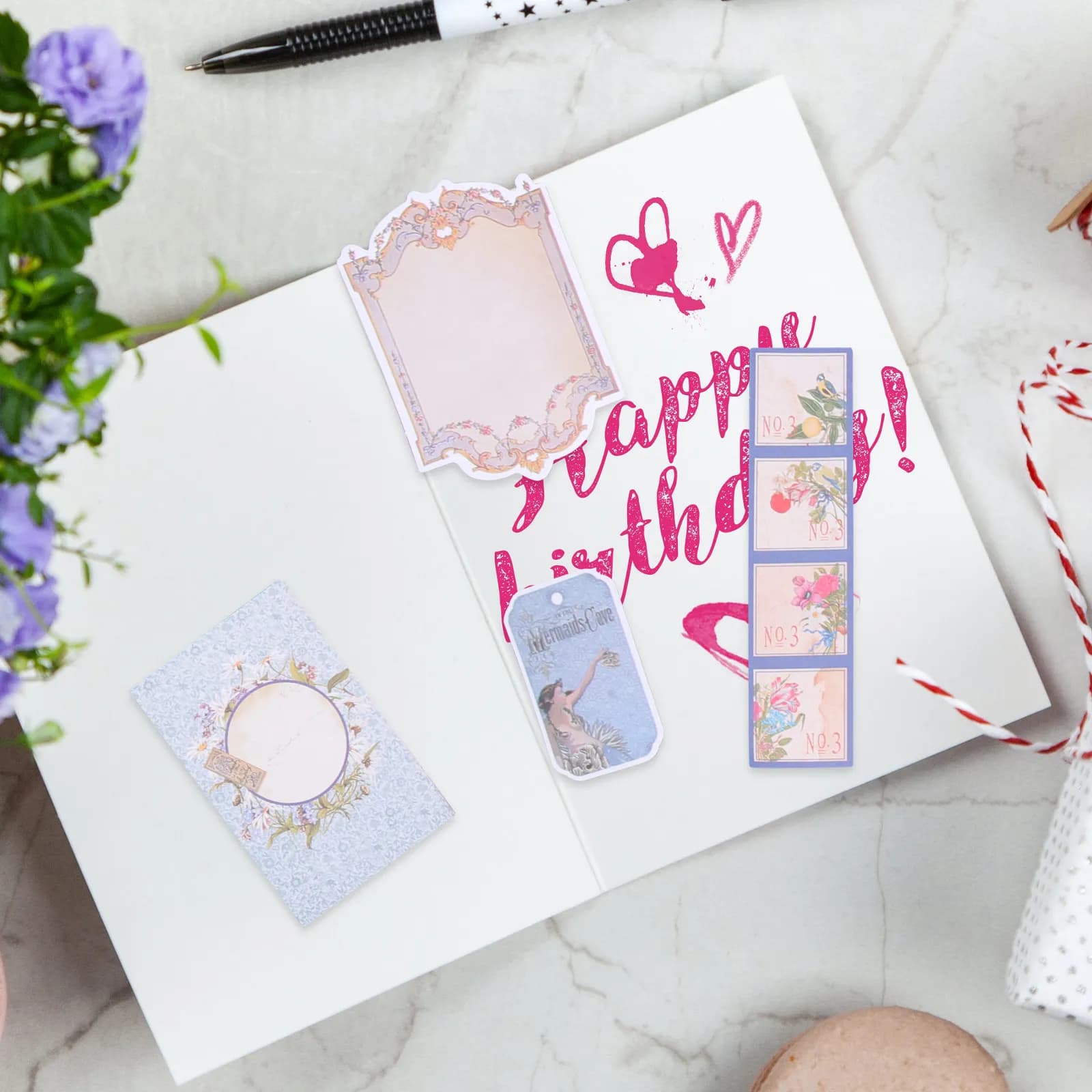 Scrapbook Material Paper Scrapbooking Materials Diy Papers Making Kits Stickers Film Craft