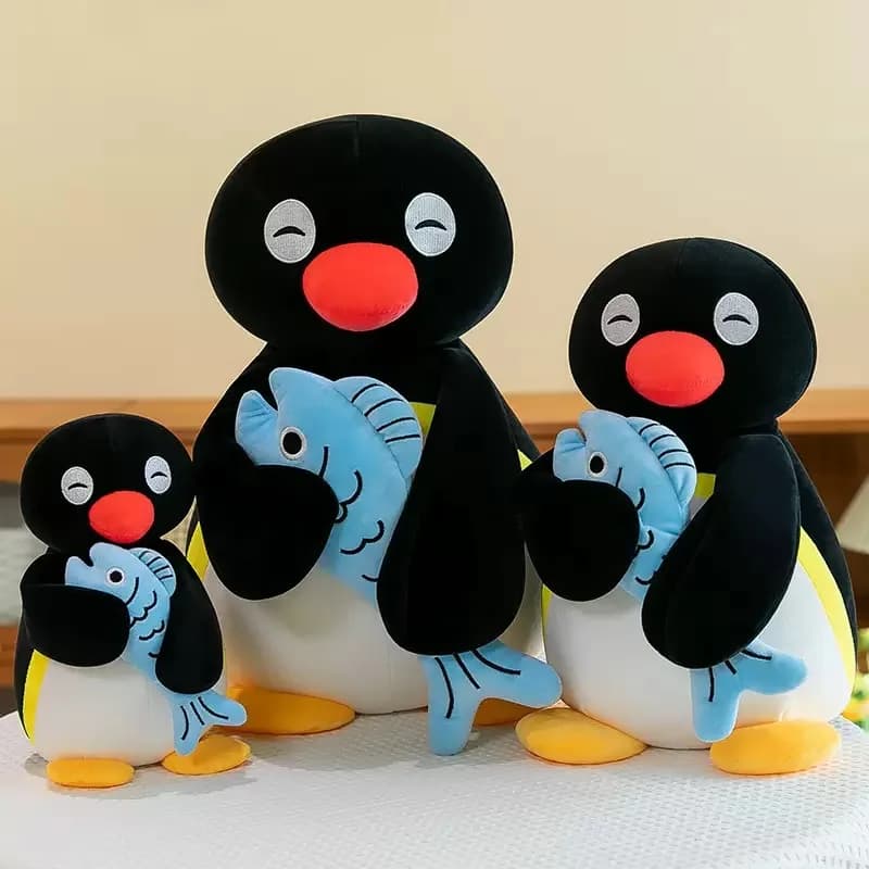 Simpatico pinguino coniglio peluche cuscino paffuto 3D novità pinguino bambola peluche farcito giocattolo bambino che dorme cuscino di tiro regali per bambini ragazza