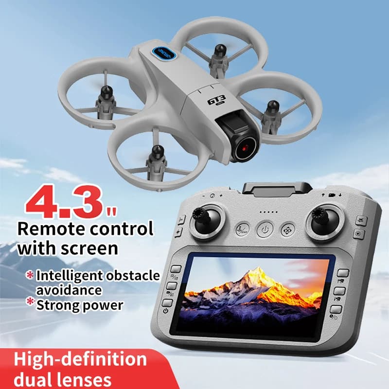 GT3 MAX Mini Drone Portatile con Fotografia Aerea HD, Elicottero Intelligente con Volo a 360° ° Drone Giocattolo Telecomandato con Funzione Flip per Bambini