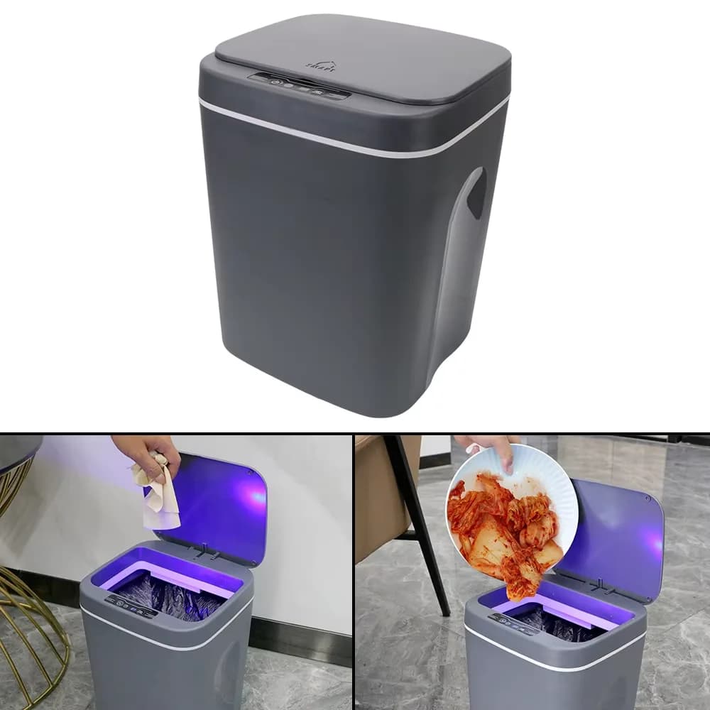 Cestino di carta touch automatico Sensore intelligente Accessori per la casa Secchio della pattumiera Bidone della spazzatura Induzione intelligente per la spazzatura della cucina