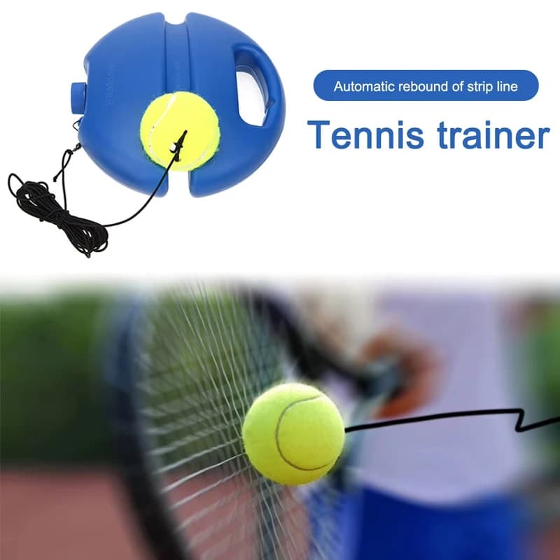 Set di palline di rimbalzo per allenatore di tennis, kit/palla di reazione per pratica solista, strumento/dispositivo portatile per autoaddestramento