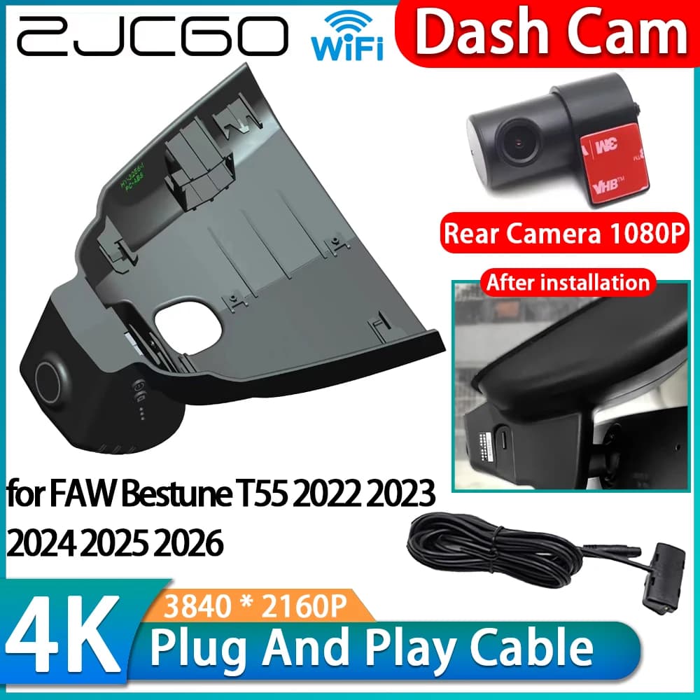 ZJCGO per FAW Bestune T55 2022 2023 2024 2025 2026 Registratore Video Auto 4K 2160P Wifi DVR IMX335 OEM Telecamera Anteriore e Posteriore