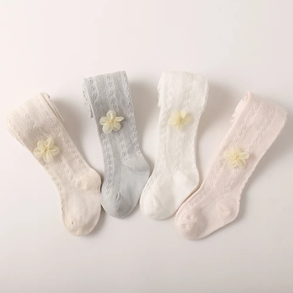 Calze a rete colorate in cotone per bambine, calze a rete bianche estive con fiocco da principessa, calze a rete per neonati e bambini piccoli