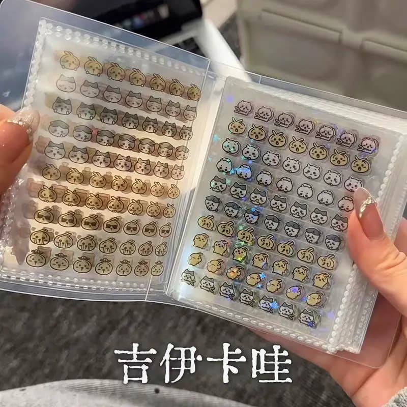 Hachiware Mini Deco Adesivo 4000 Carino Usagi Chiikawa Nail Art Mini Adesivo Manuale Materiale Decorazione per unghie Piccolo modello