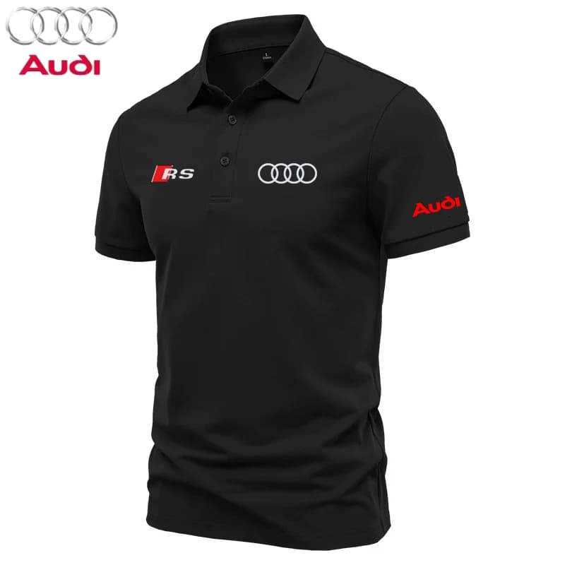 2025 Nuovo Audi 4S Shop Assistant T-shirt personalizzata Estate Mezza manica Colletto Polo Edizione moda Top da uomo e da donna