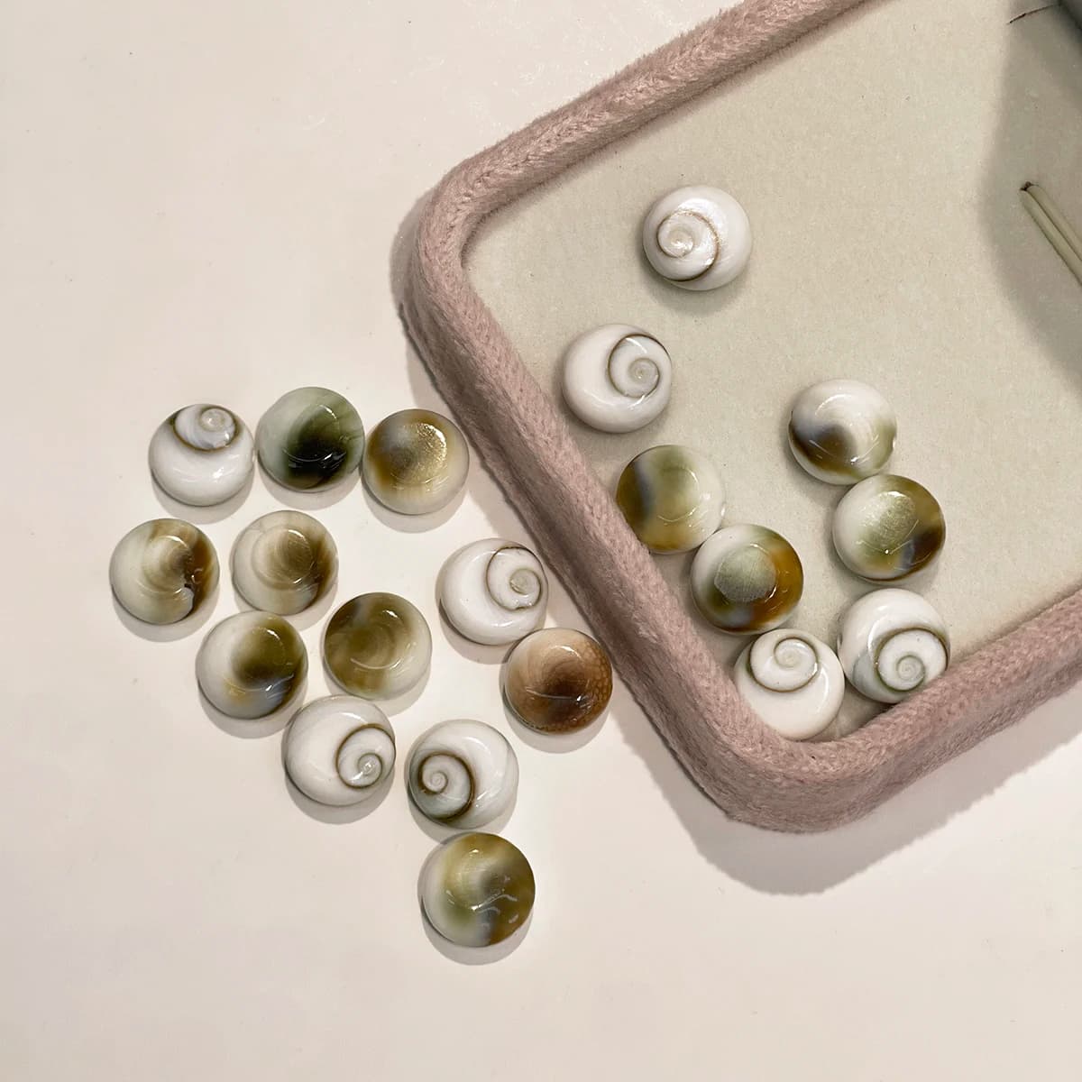 10Pcs DIY Loose Beads The Mother Of Pearl Conch Beads For Jewelry Making DIY Necklace Bracelet Earrings Chains Accessory