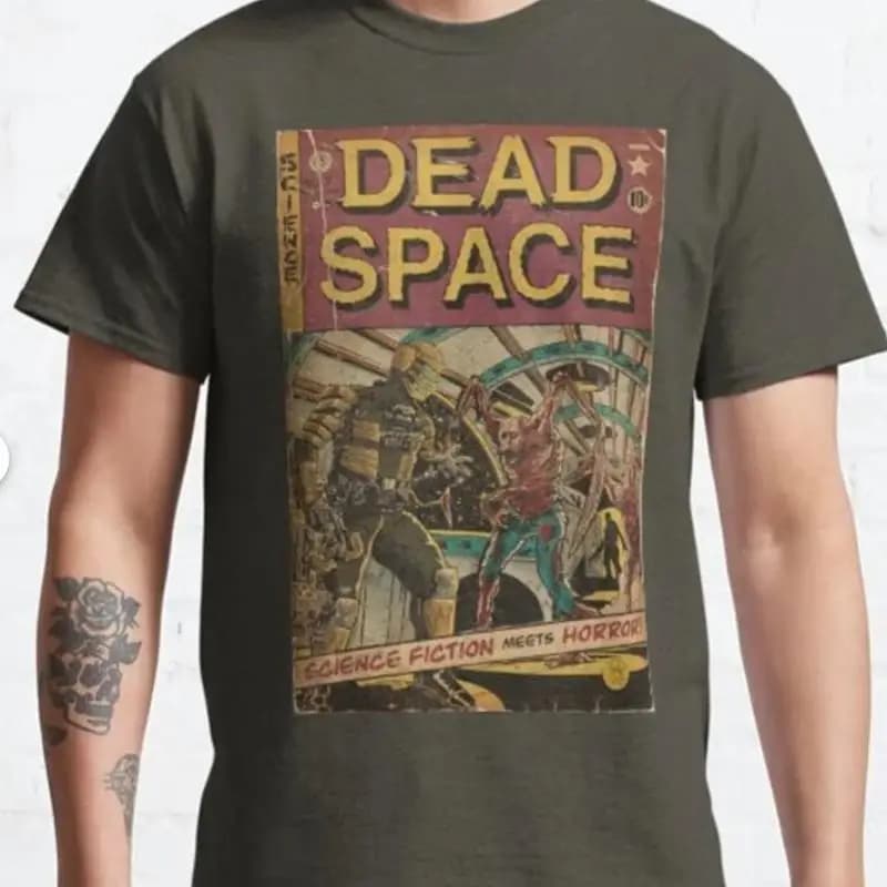 Maglietta classica con copertina del fumetto dell'arte dei fan Dead Space