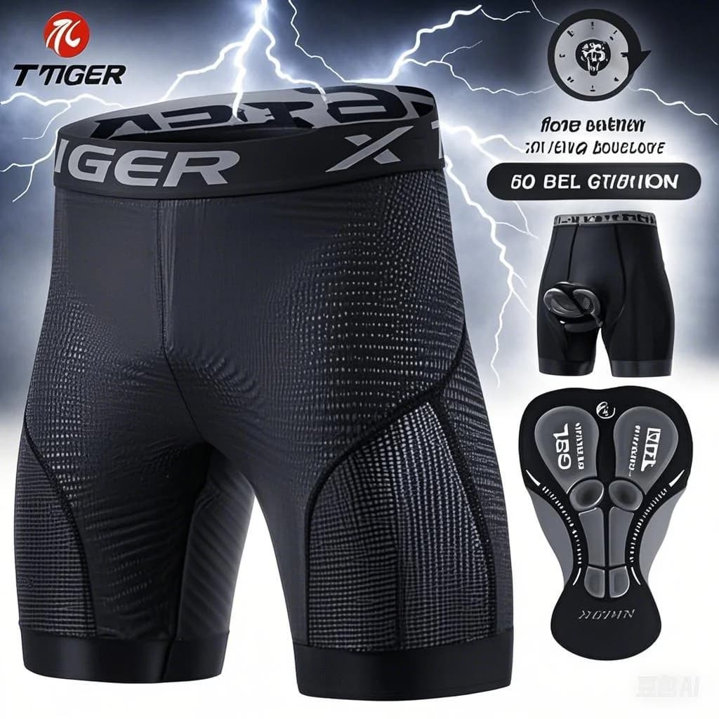 X-TIGER Racing briefs for bicycle Gel cushion Breathable shorts for men Casual pants Outdoor pants Professional cycling shorts for road bike MTB