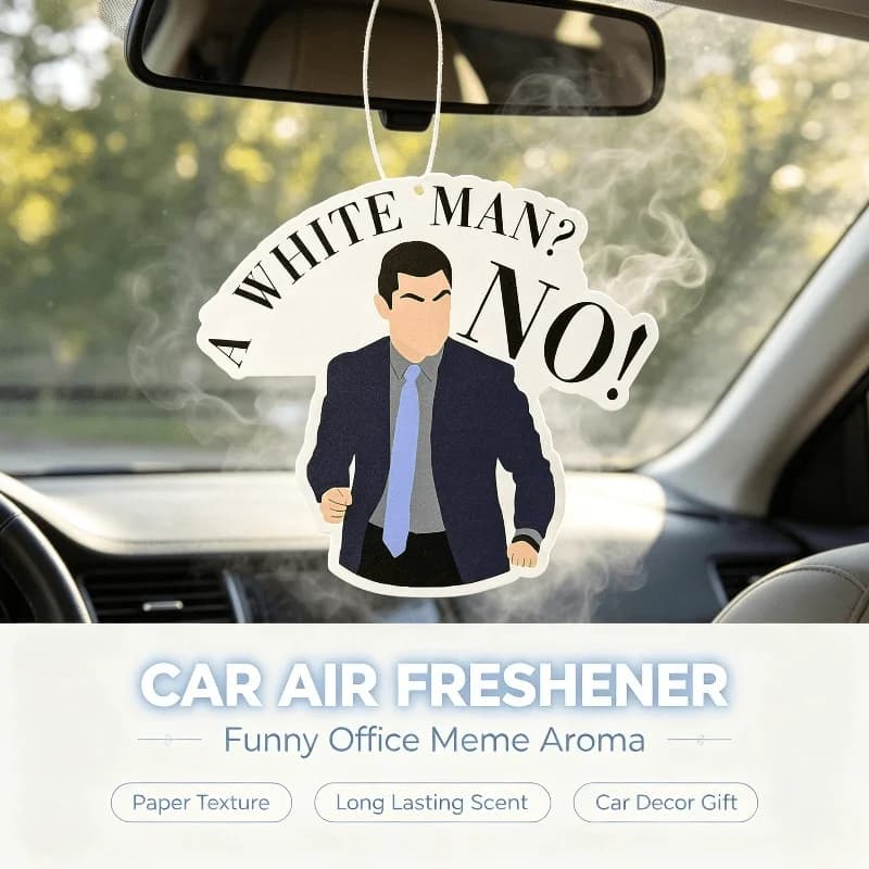Car Air Freshener Funny Office Man Meme Hanging Scent Card for Car Interior Rearview Mirror Ornament Gift