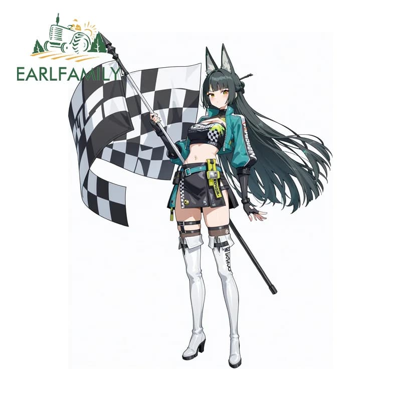 EARLFAMILY Hoshimi Miyabi Adesivi per auto, adesivi artistici per la pesca, decorazioni pratiche, impermeabili e antigraffio