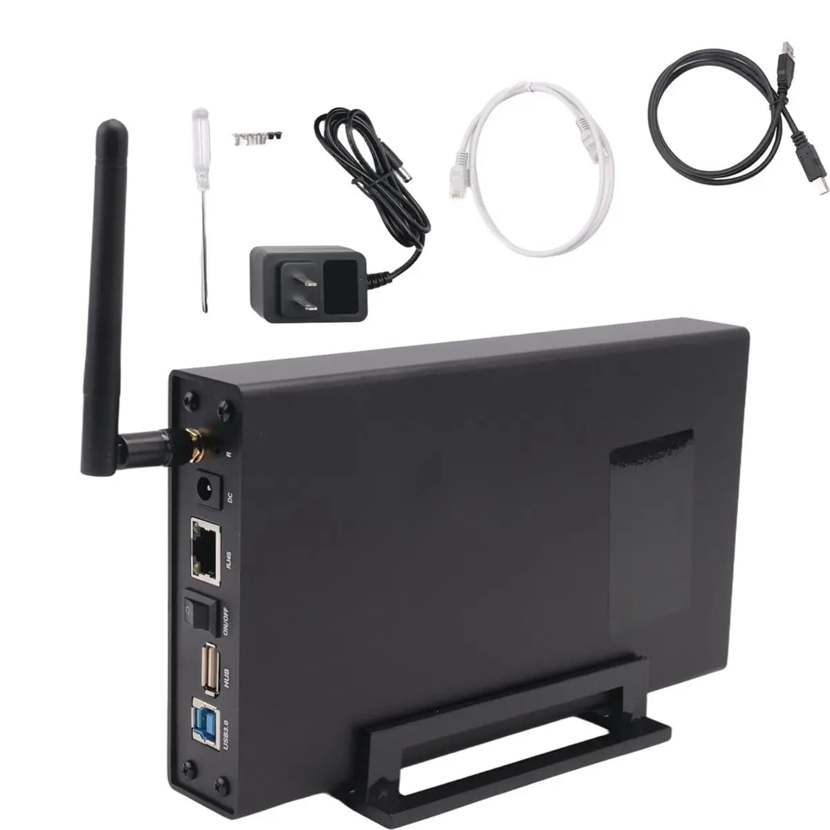 ABGN BS-U35WF 300Mbps USB 3.0 Wi-Fi Streaming Server 3.5" External Hard Drive HDD Enclosure &File Server &AP & USB WiFi Storage
