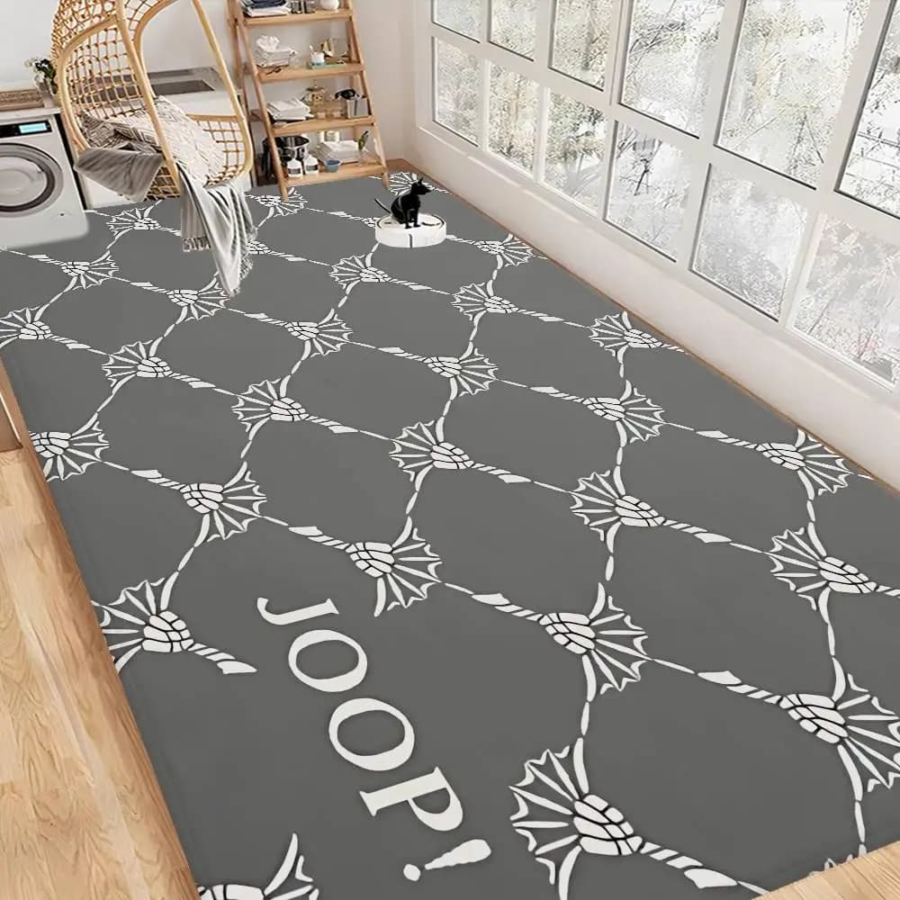 Tappeto divertente stampato Joop per corridoio, antiscivolo, per lavanderia, decorazione per lavanderia, balcone, soggiorno, tappeto per WC