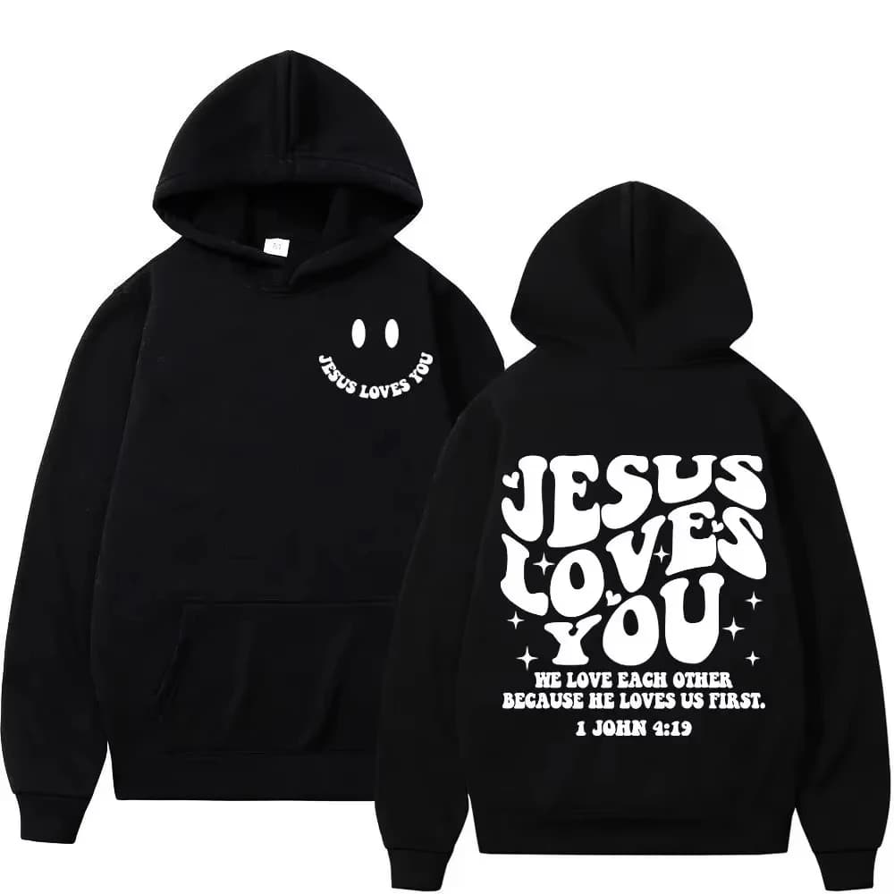 2025 Trendy Spring/Summer New Hooded Cotton Fashion Letter Print Men's Comfortable Hoodie Pullover Hip Hop Street Sweater