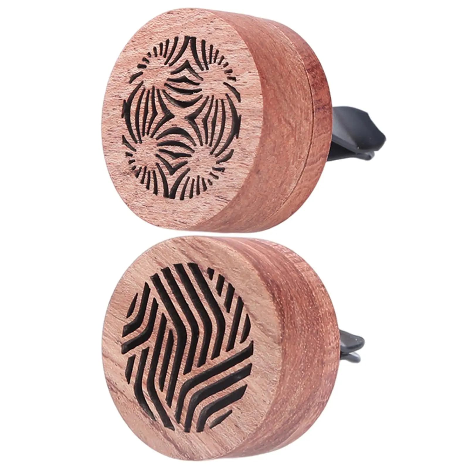 Diffusore per auto con olio essenziale con clip di sfiato vuote in legno per scrivania da ufficio