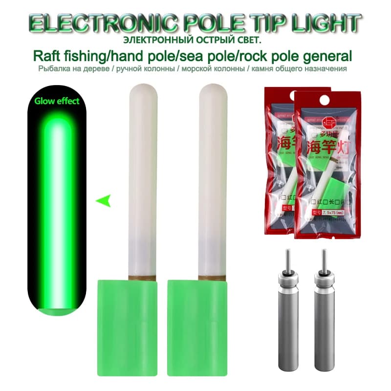 Bastone luminoso modello CR425 Bastone notturno elettronico impermeabile Luce da pesca sull'oceano Canna da pesca all'oceano Strumenti luminosi Attrezzatura
