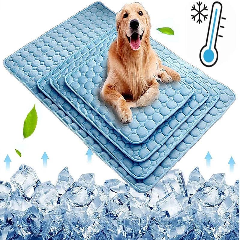 Cooling Dog Mat Summer Pad Breathable Pet Bed Sofa for Small Medium Large Dogs Washable Blanket for Car Cat Blanket