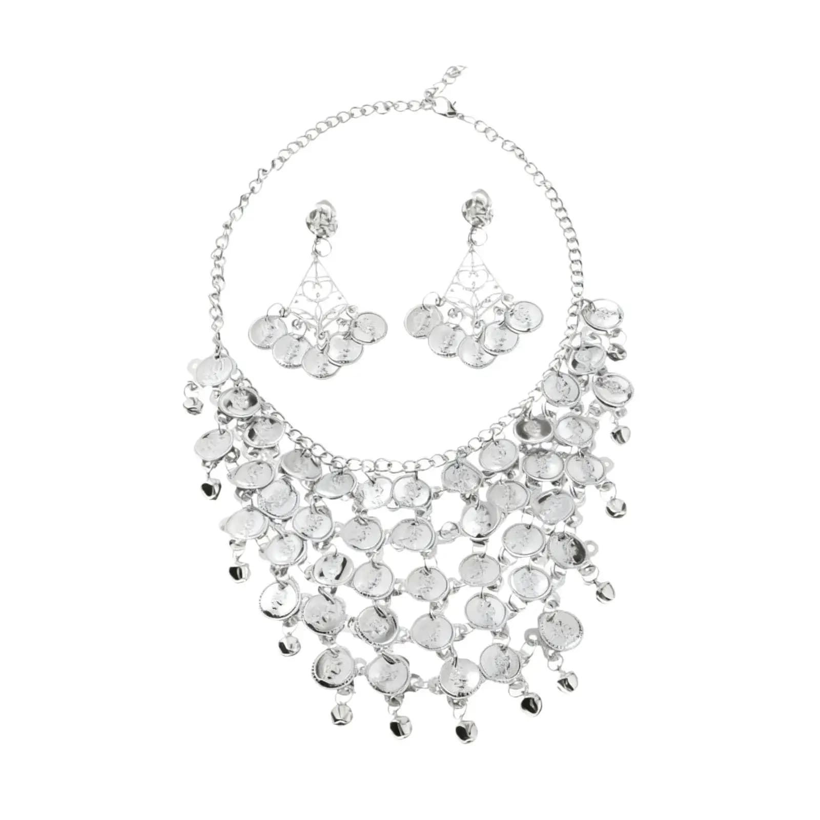 A Two-piece Wedding Jewelry Necklace And Earring Set for Anniversaries