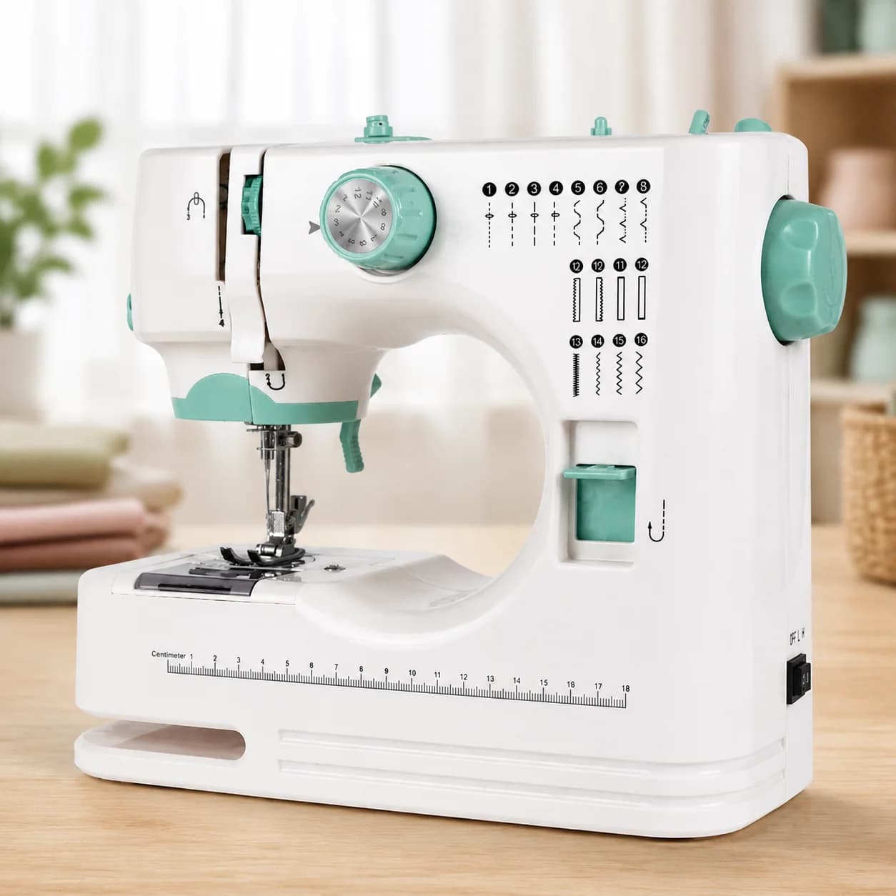 Beginner Sewing Machine Portable Mini Electric Sewing Tool Double Thread Stitching Machine Home DIY Clothing Craft Kit