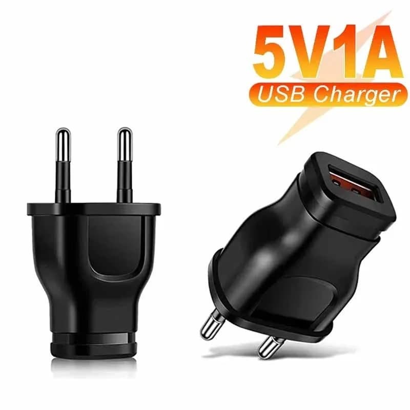 Universal Mobile Phone Charger 5V 1A USB Charger Port Mini Power Adapter US/EU Travel Wall Charger Plug For iPhone Huawei Realme