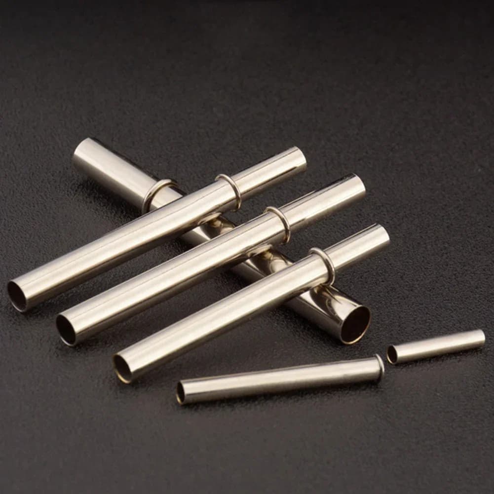 1 pcs fishing rod connecting pipes metal fishing rod construction repair fishing rod diy outdoor sports rod accessories for construction