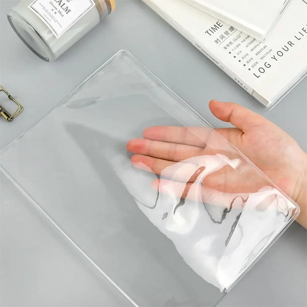 Custodia protettiva per notebook durevole A5/A6 Custodia protettiva per scrapbooking impermeabile in PVC Raccoglitore trasparente Custodia protettiva Agenda Planner