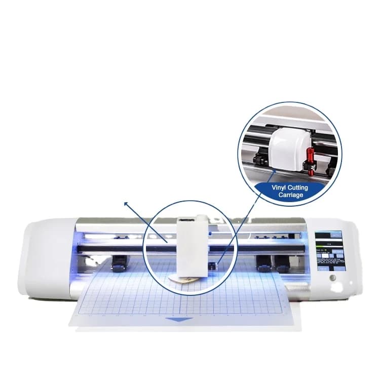 Plotter da taglio al miglior prezzo con servomotore Software Signmaster Macchina da taglio per adesivi con testa laser in vinile a trasferimento termico