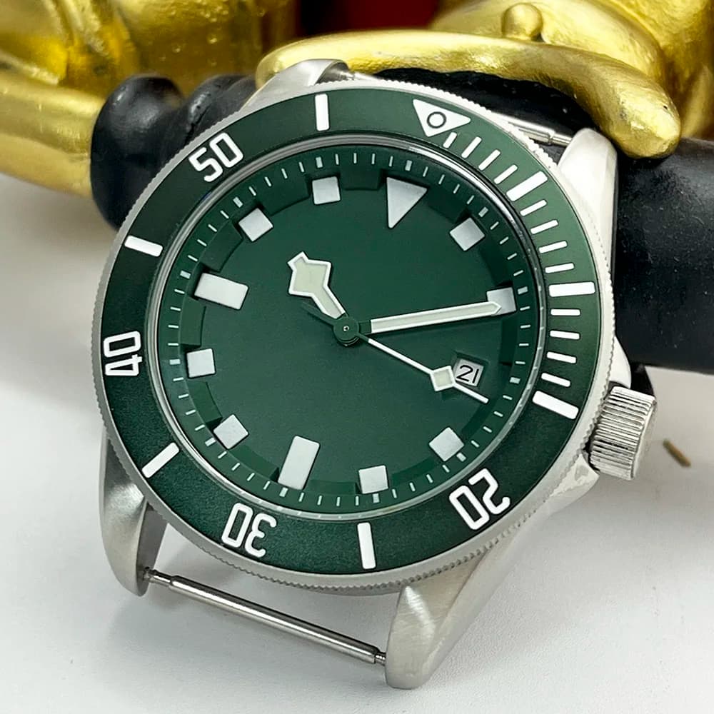 Military green men's automatic mechanical watch Business wristwatch ST1612 movement watch waterproof diving wristwatch A1