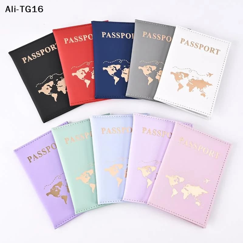 【A31】Women's PU Passport Case Ticket Holder Card Holder Protection Card Bag Multi-function Card Sleeve ID Package Couples