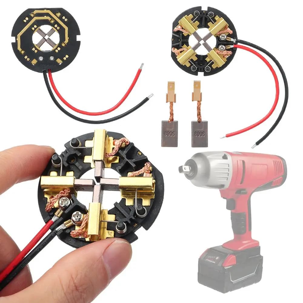 Practical Carbon Brush Holder Brush Card Assembly For AEG Milwaukee M18/ M12 Hammer Drill & Impact Driver Accessories