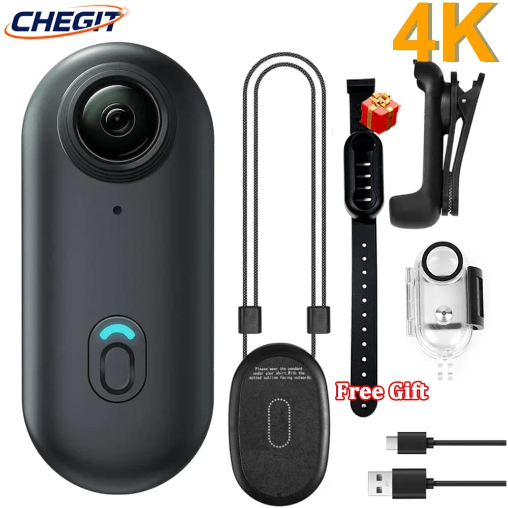 4K WiFi HD Mini magnetic camera for pets Video wireless pocket Vlog Cam Motorcycle helmet Bicycle Sports stand Mount recorder