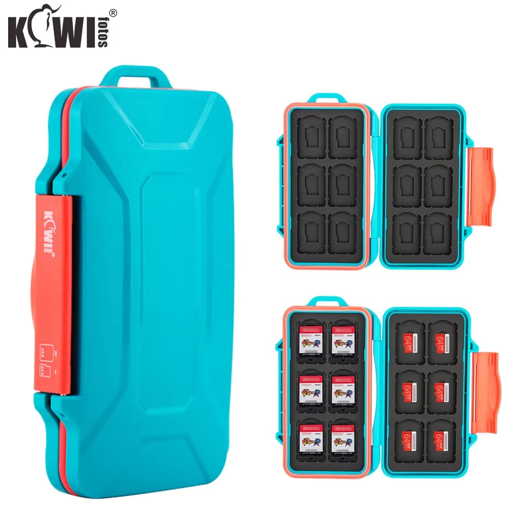 Custodia per schede di gioco a 24 slot per Nintendo Switch custodia per schede Micro SD custodia per scatola di immagazzinaggio Organizer anello di tenuta a conchiglia durevole impermeabile