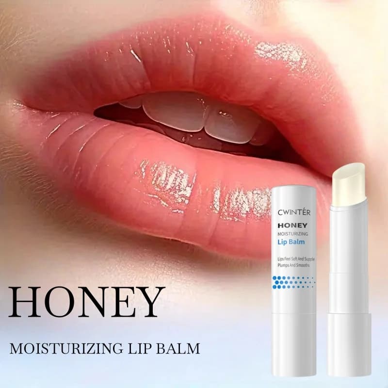 Pack of 2 3. 2 g honey moisturizing lip balm, hydration throughout the day, natural finish, delicate texture, suitable for all types of light beige skin, simple stick design, deep hydration, smooth texture