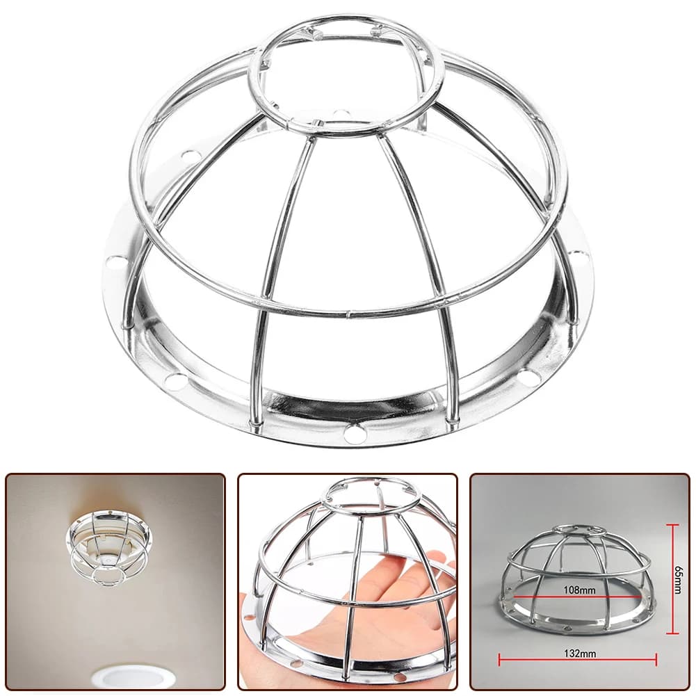 1/2pcs Iron Smoke Detector Protective Cover Sprinkler Cage Bracket Fire Covers Anti-collision/Explosion-proof Lampshade