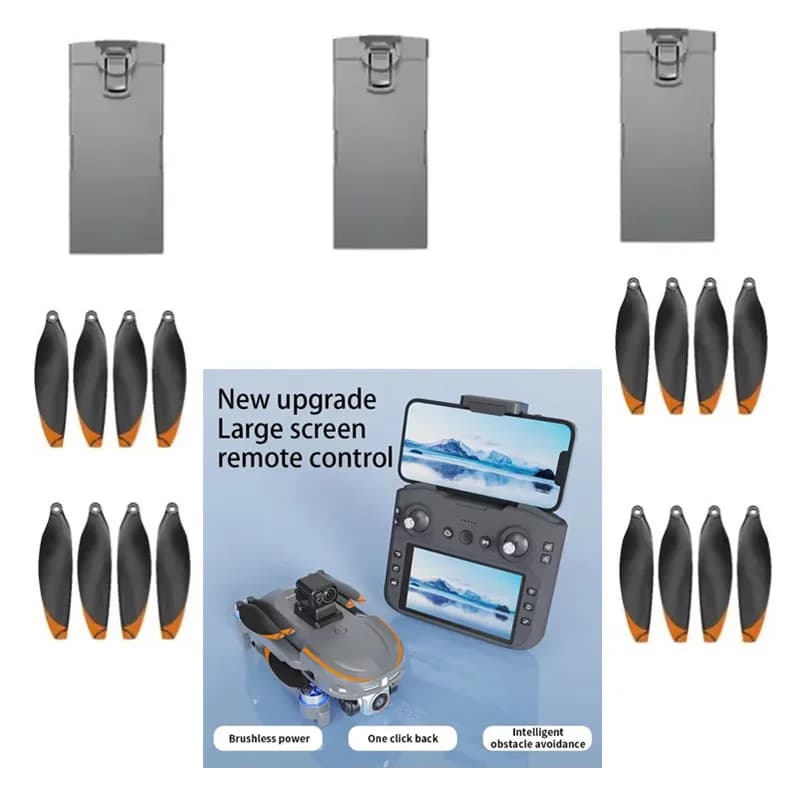 S28GPS Drone Batteria 7.4V 3000Mah/Elica Per S28 GPS RC Drone Accessori Originali S28 GPS FPV RC Dron Pale di Batteria giocattoli