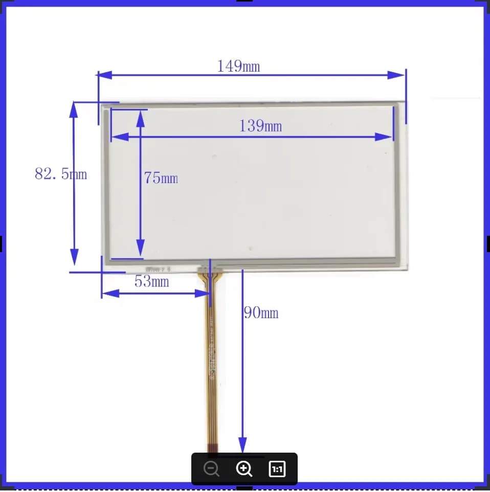 ZhiYuSun compatible 24-201BJD 0516 6inch 4 line touch screen panel Sensor glass Compabible