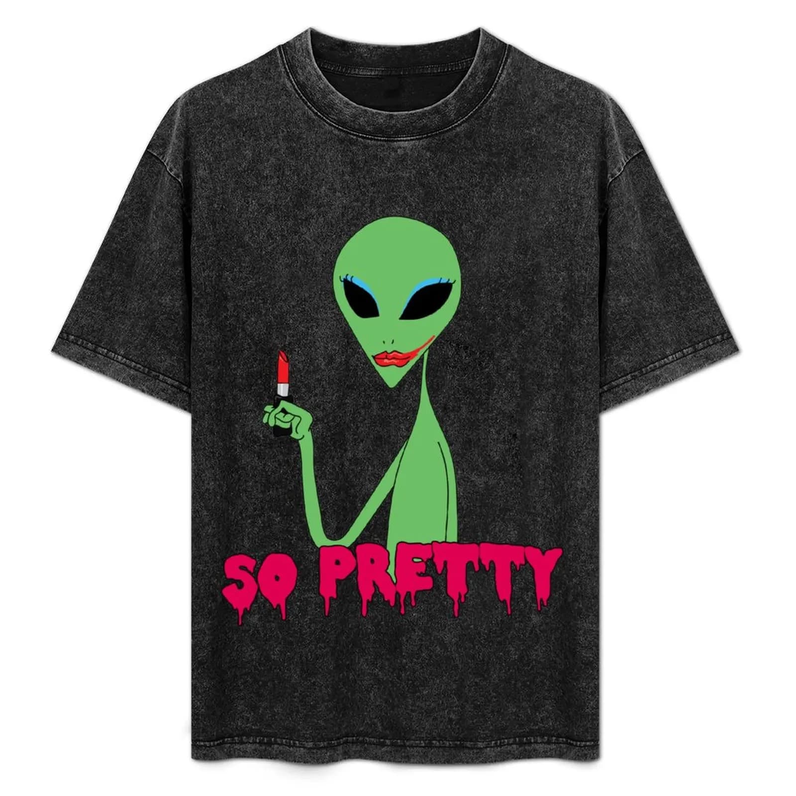 lipstick alien - eyeshadow T-shirt T-shirt basic dal taglio comodo per uomo