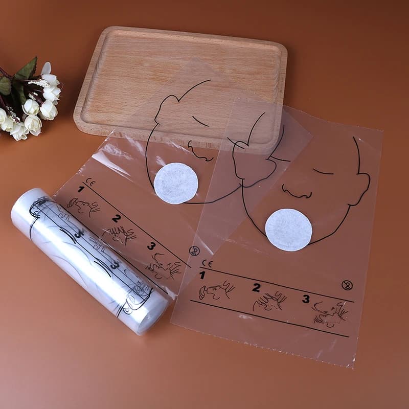 Maschera per rianimazione cardiopolmonare (CPR) da 36 pezzi/1 rotolo, protezione facciale CPR monouso per kit di pronto soccorso e addestramento CPR.