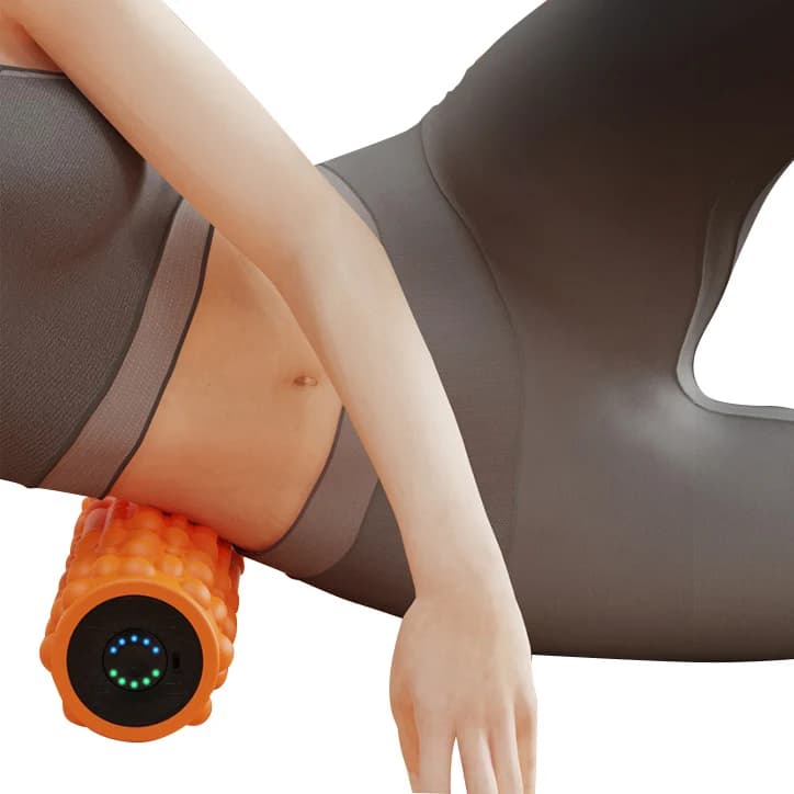 SANFAN Wholesale Electric Foam Roller Yoga Column Massage Sports Roller Collo Rear Roller Vibrating Massage Fitness