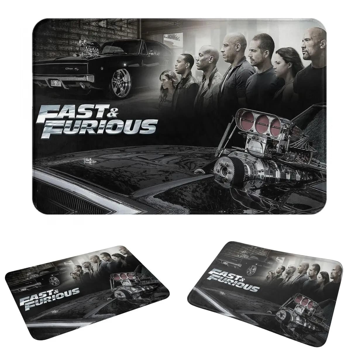 Fast And Furious Anti-slip Doormat Floor Mat Durable Carpet Rug for Kitchen Entrance Home Bathroom Footpad Mats